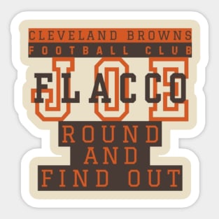 Joe Flacco  round and find out Sticker